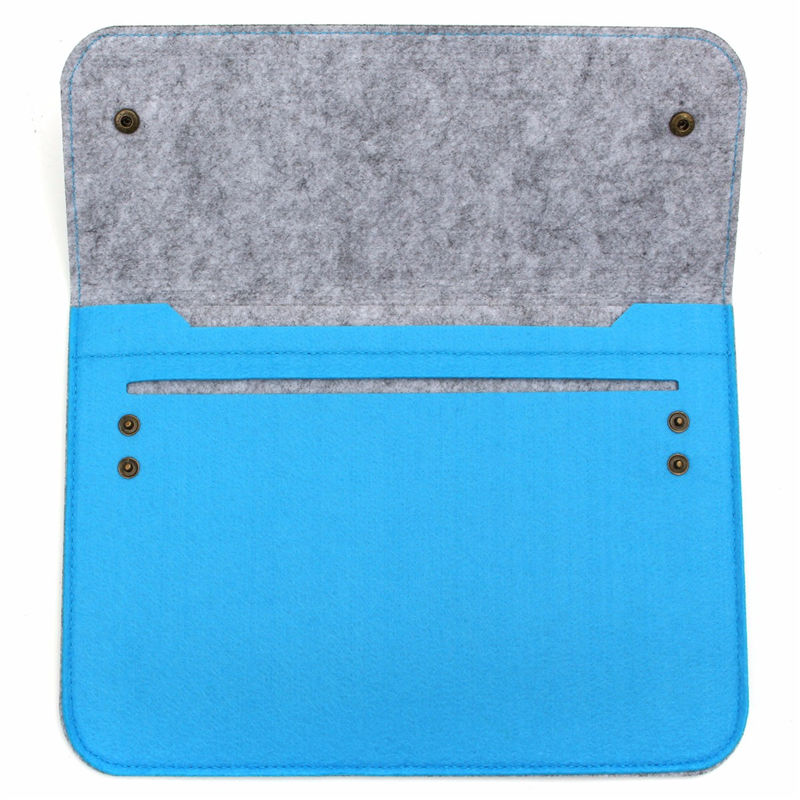 fashion slim soft wool felt laptop protect case bag cover for macbook 12inch 34.5x25cm rose red purple black blue pink