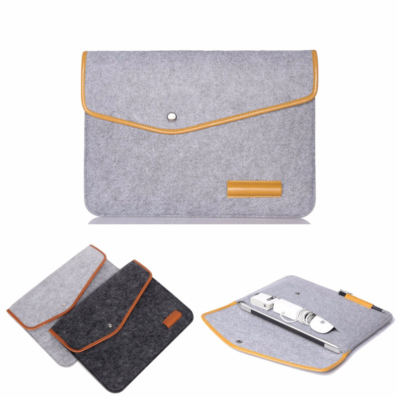 selling fashion woolen felt laptop notebook sleeve bag case skin cover for macbook air pro retina 15" 2color selling fashion woolen felt laptop notebook sleeve bag case skin cover for macbook air pro retina 15" 2color