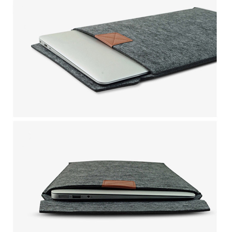 new arrival 11.6 inch woolen protect bag cover case felt sleeve envelop bag laptop case cover pouch for macbook air