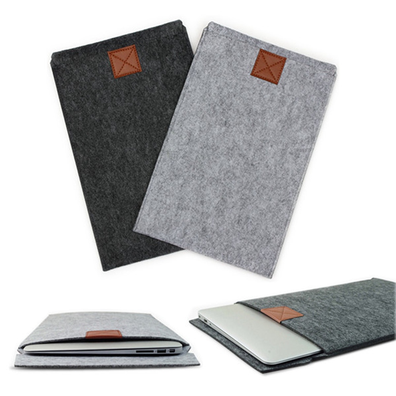 new arrival 11.6 inch woolen protect bag cover case felt sleeve envelop bag laptop case cover pouch for macbook air