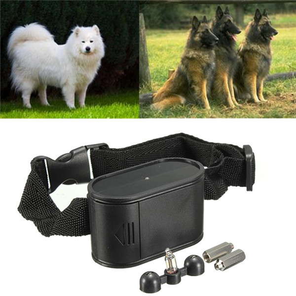 2015 new adjustable waterproof underground shock electric fence receiver collar pet dog training collar
