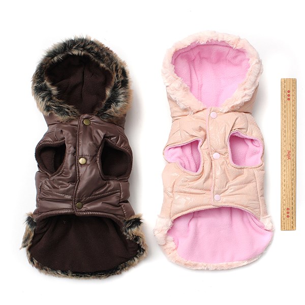 2015 new arrival new cute pet dog clothes soft cotton winter coat jacket winter warm dog button with little bow13.96