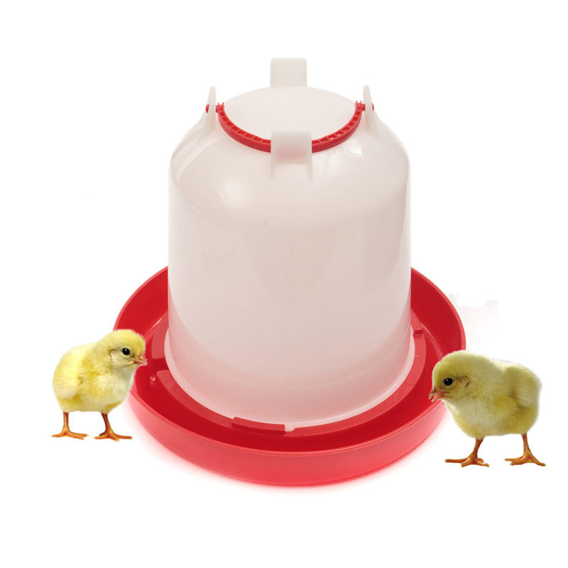 22.5x16x23.5cm 3 liter white+red plastic chicken drinker chicks hen poultry drinker waterer with handle 22.5x16x23.5cm 3 liter white+red plastic chicken drinker chicks hen poultry drinker waterer with handle