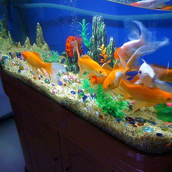 be10pcs/lot bautiful design best promotion gorgeous fish tank aquarium decor landscaping 14mm glass marbles beads balls