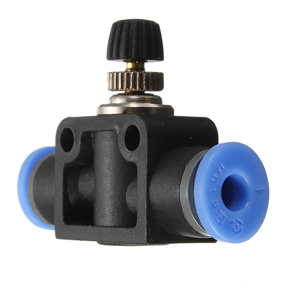 best promotion 4mm pneumatic push in fittings flow speed control valve for air or water hose and tube
