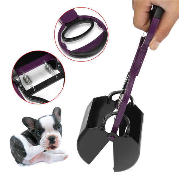 brand new lazy dog pet handheld pooper scooper jaw poop scoop clean pick up animal waste