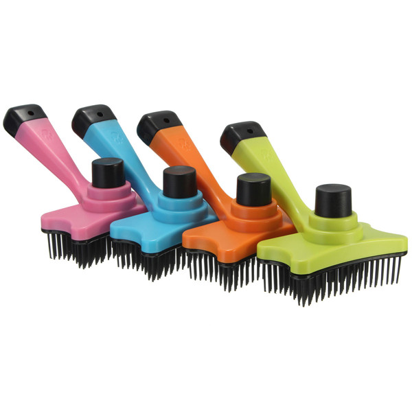 brand new pet brush dog hair fur grooming shedding tool comb trimmer bath massage