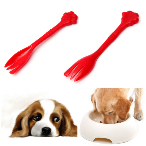 durable plastic pet cat dog puppy can tin food feeder spoon fork scooping feeding supply durable plastic pet cat dog puppy can tin food feeder spoon fork scooping feeding supply