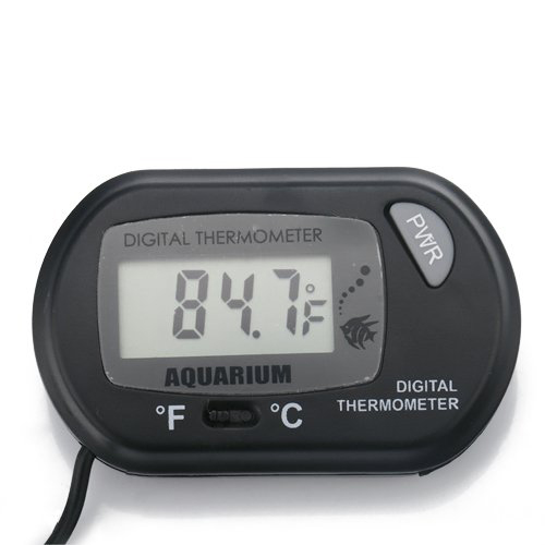 excellent quality digital lcd fish tank aquarium marine water terrarium thermometer temperature sensor wired black household