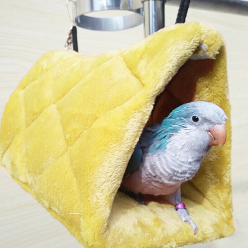 l size warm canary hut nest parrot bird hamster hammock hanging cave cage plush tent bed bunk parrot with buckles l size warm canary hut nest parrot bird hamster hammock hanging cave cage plush tent bed bunk parrot with buckles