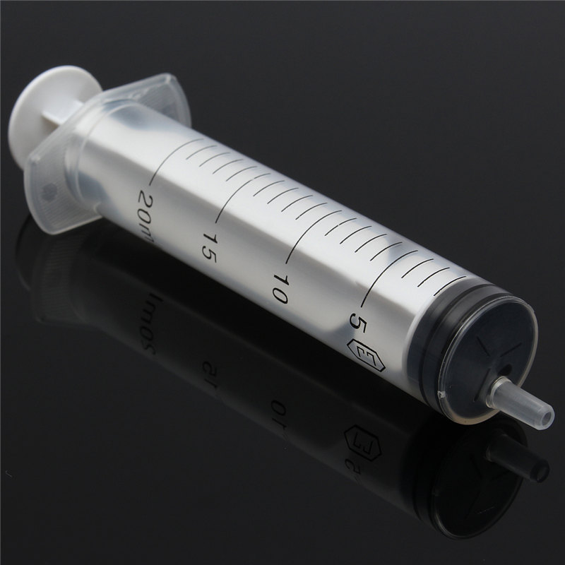 new arrival 20ml 11.5cm plastic disposable injector syringe for measuring nutrient pet feeder tool no needles