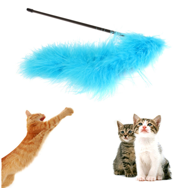 new funny kitten pet teaser turkey feather interactive fun toy wire chaser wand for cat new funny kitten pet teaser turkey feather interactive fun toy wire chaser wand for cat