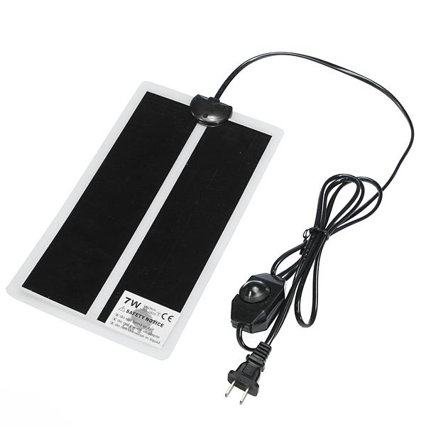 selling 7w 15*28cm 220v u.s. regulations adjustable temperature reptile pet heating heater warmer bed mat pad amphibians