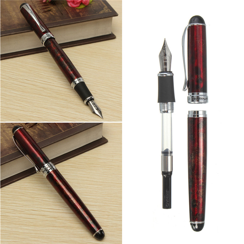 modern fashionable design jinhao x750 lava red pen medium fine nib ink fountain pen office study business great gift