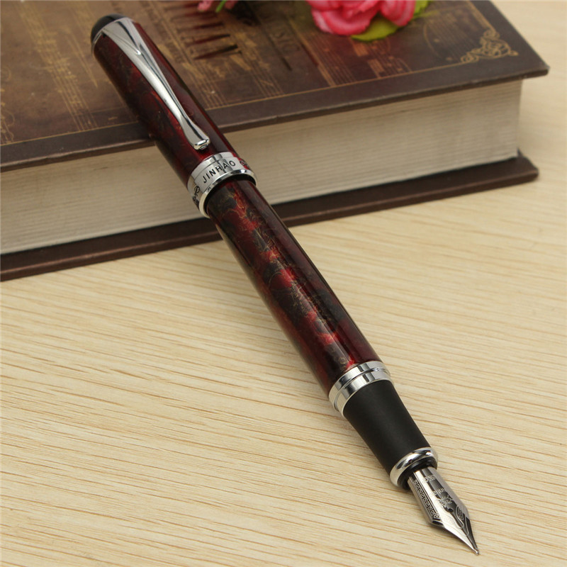 modern fashionable design jinhao x750 lava red pen medium fine nib ink fountain pen office study business great gift