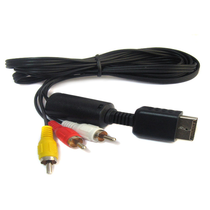 1.5m av audio video to rca connector cable cord converter for sony for playstation for ps2 for ps3 controller console