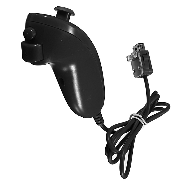 2015 best promotion black remote game nunchuk video game remote controller for nintendo for wii console