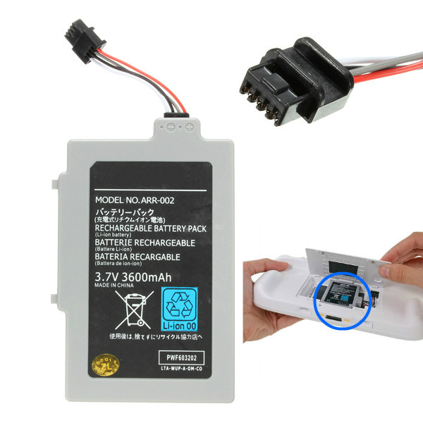 best new extended 3600mah 3.7v rechargeable battery pack for nintendo for wii u gamepad controller joystick with screwdriver best new extended 3600mah 3.7v rechargeable battery pack for nintendo for wii u gamepad controller joystick with screwdriver
