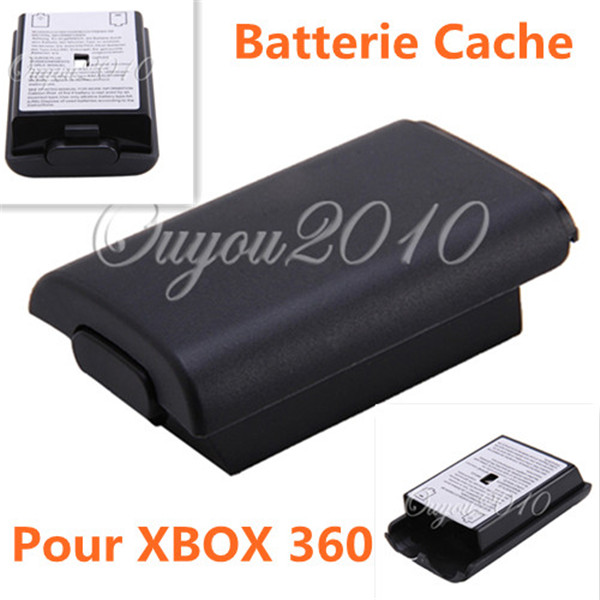best promotion 2pcs/lot black battery compartment pack cover shell case replacement kit for xbox 360 controller joystick