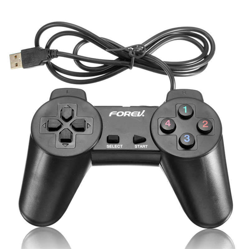 forev fblack shock controller gamepad with double joystick shock and mini usb for computer pc game controller forev fblack shock controller gamepad with double joystick shock and mini usb for computer pc game controller
