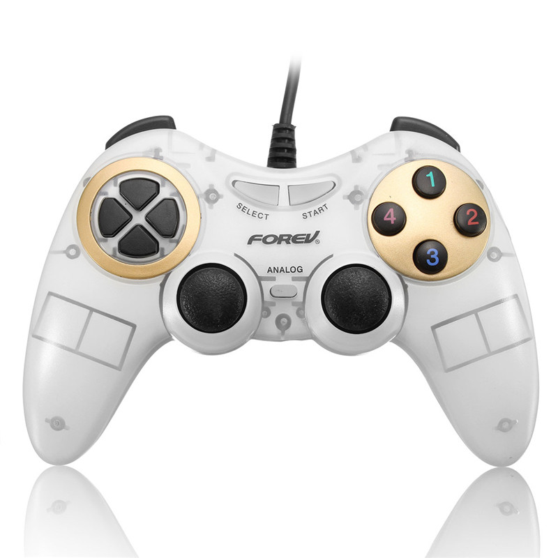 forev fv-860s usb 2.0 wired gamepad double shock game pad joystick joypad gaming controller for pc computer laptop forev fv-860s usb 2.0 wired gamepad double shock game pad joystick joypad gaming controller for pc computer laptop
