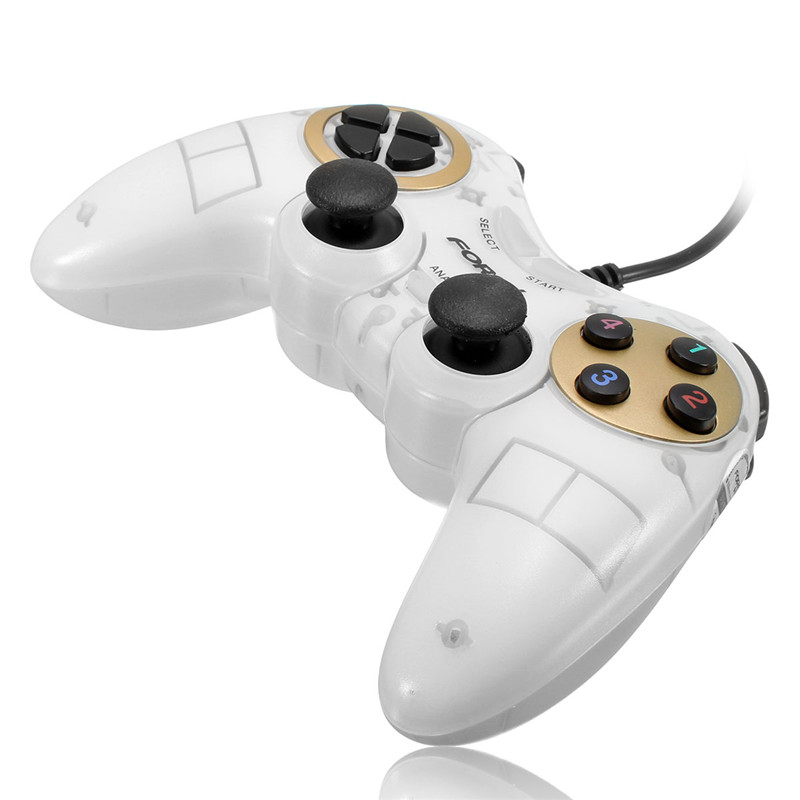 forev fv-860s usb 2.0 wired gamepad double shock game pad joystick joypad gaming controller for pc computer laptop
