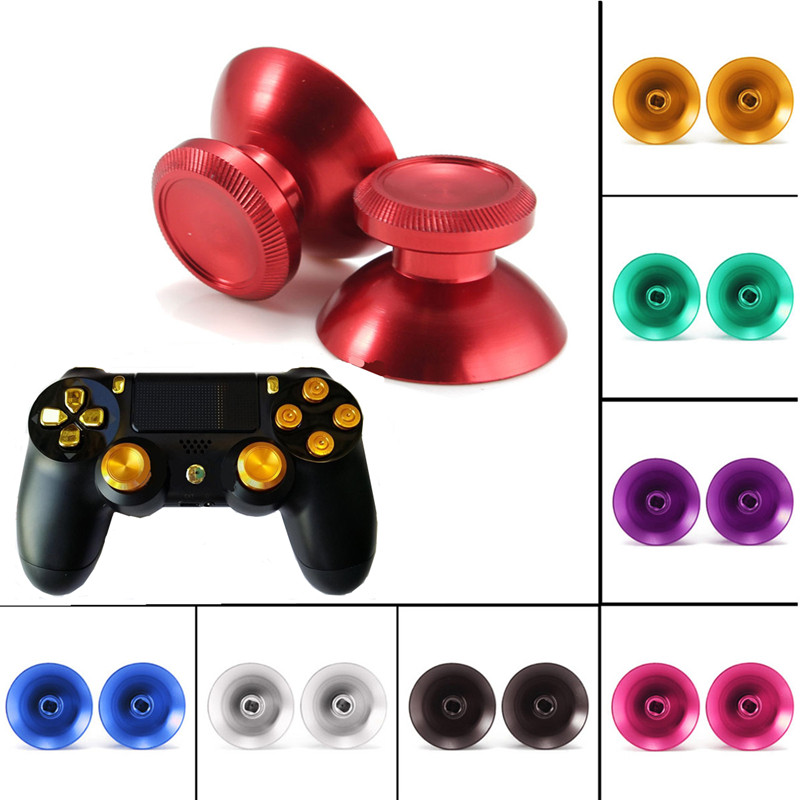 new 2pcs/lot newest multi color high standard metal bullet buttons for playstation 4 for ps4 controller gamepad replacement