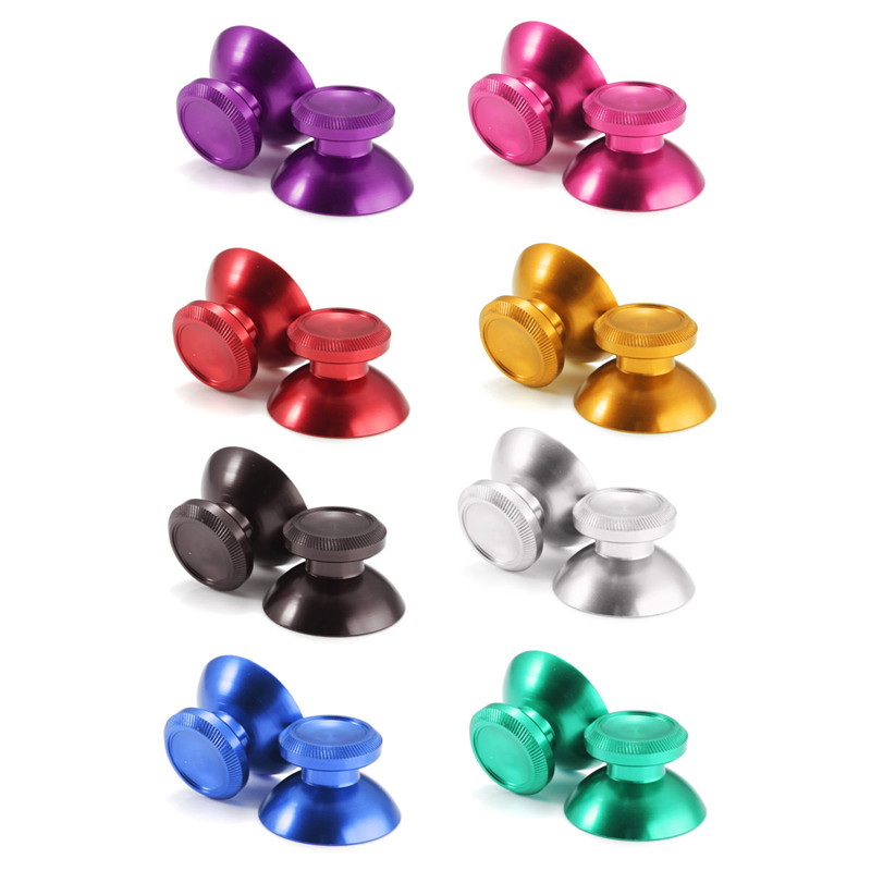 new 2pcs/lot newest multi color high standard metal bullet buttons for playstation 4 for ps4 controller gamepad replacement