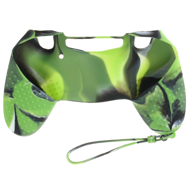 !! new stylish top selling controller silicone protective case skin cover for sony for ps4 decal with wrist strap