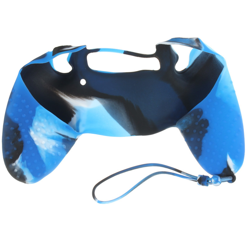 !! new stylish top selling controller silicone protective case skin cover for sony for ps4 decal with wrist strap