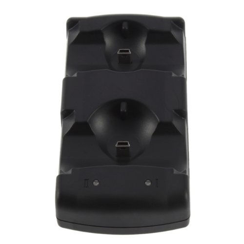 selling usb 2 in 1 dual controllers usb powered charging dock station for playstation 3 move wireless controller black