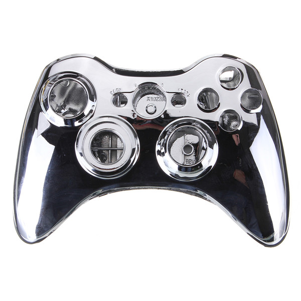 set full shell cover case + buttons silver for xbox 360 wireless controller gamepad new set full shell cover case + buttons silver for xbox 360 wireless controller gamepad new