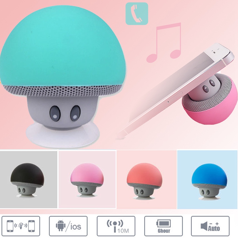 cute mini portable mushroom bluetooth v3.0 speaker hands with mic suction cup stereo subwoofer bluetooth speaker cute mini portable mushroom bluetooth v3.0 speaker hands with mic suction cup stereo subwoofer bluetooth speaker