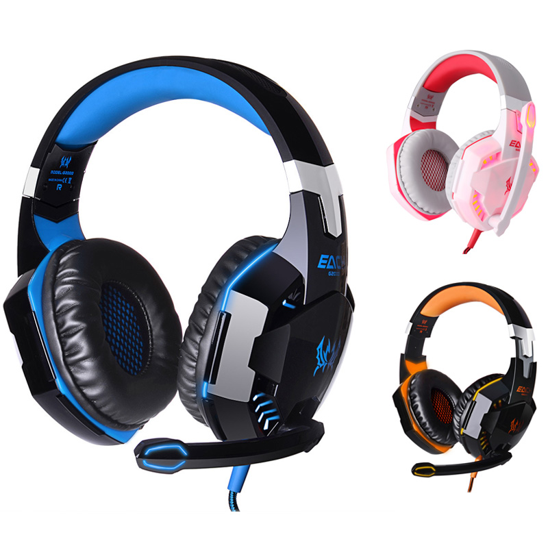 each g2000 deep bass game headphone stereo surrounded sound over-ear gaming headset headband with led light for computer gamer each g2000 deep bass game headphone stereo surrounded sound over-ear gaming headset headband with led light for computer gamer