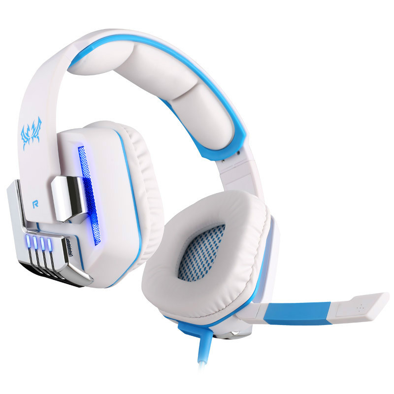 each g8200 game headphone 7.1 surround usb vibration gaming headset headband earphone with microphone led light for pc gamer