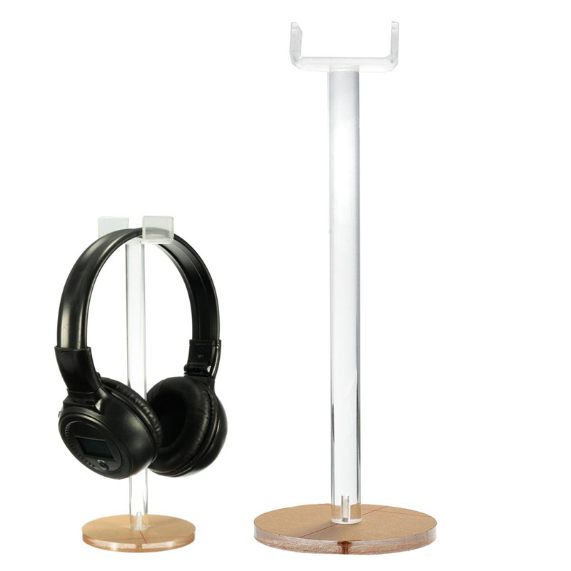 earphone headset stand display desktop headphone frame shelf holder hanger transparent 245mm earphone headset stand display desktop headphone frame shelf holder hanger transparent 245mm