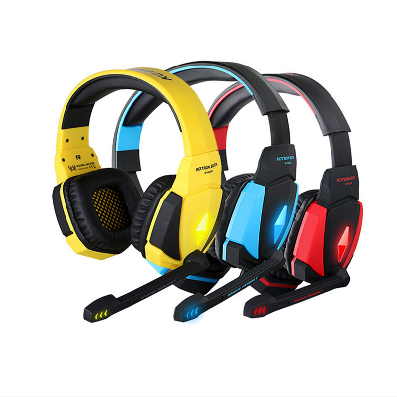 kotion each g4000 usb stereo gaming headphone headset surrounded headband with microphone volume control led light for pc game kotion each g4000 usb stereo gaming headphone headset surrounded headband with microphone volume control led light for pc game