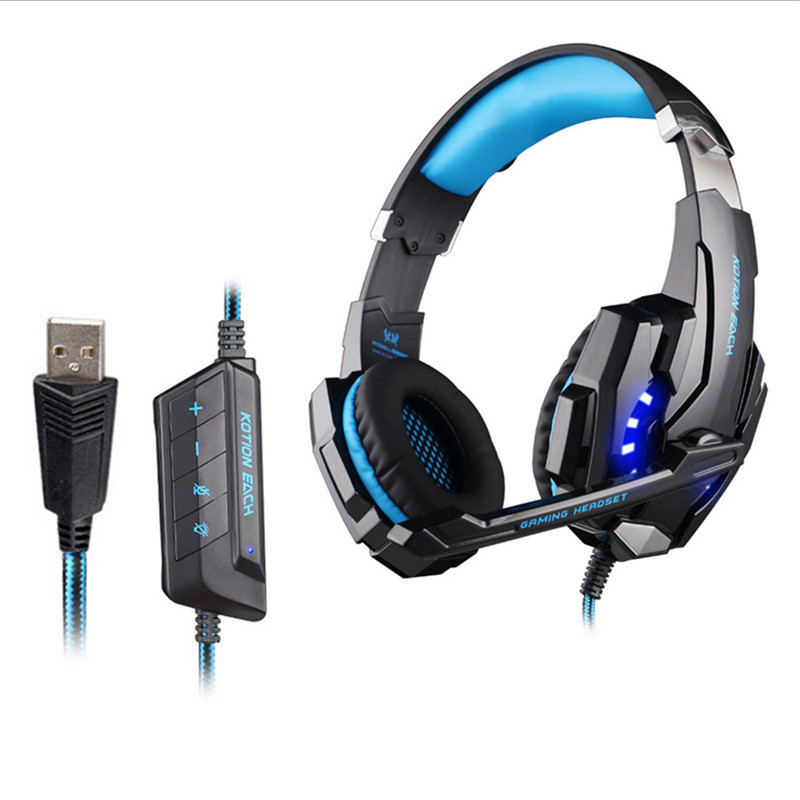 kotion each g9000 usb 7.1 surround sound version game gaming headphone computer headset earphone headband with microphone kotion each g9000 usb 7.1 surround sound version game gaming headphone computer headset earphone headband with microphone