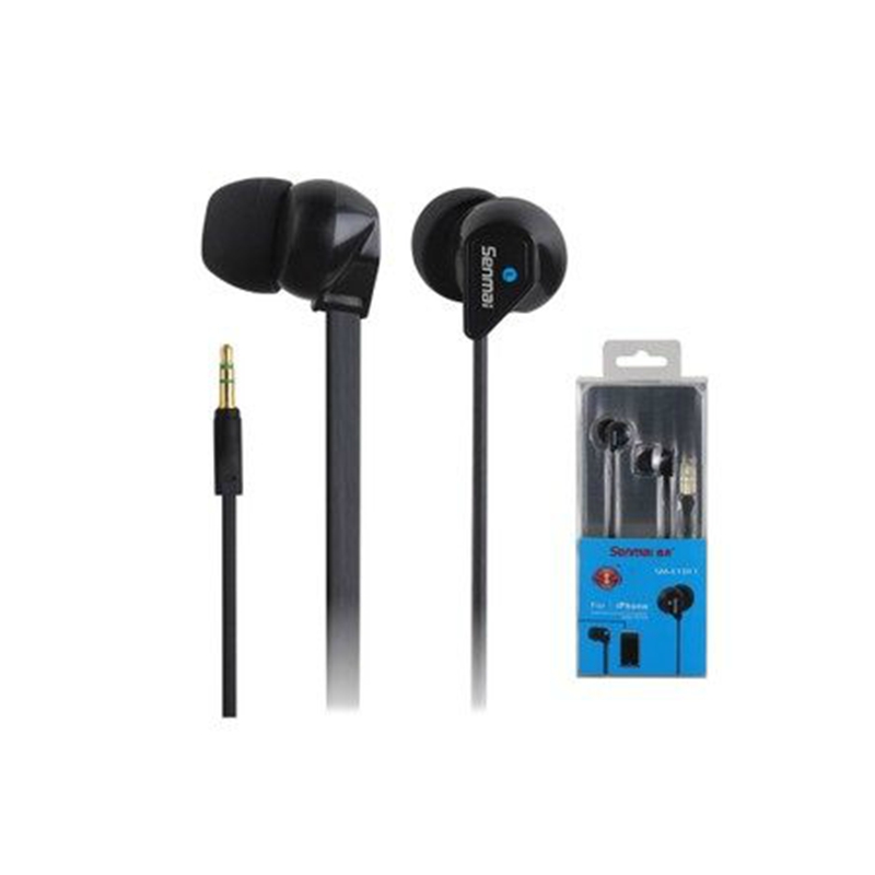 senmai-in1011 3.5mm in-ear wired headphone earphone with microphone/mic fashion sport earphone headphone suit for most phone