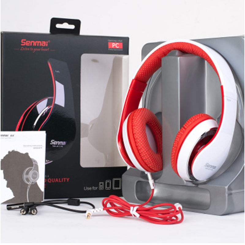 senmai ip-147i 3.5mm wired headphones with microphone wired headphones computer headphones headphones for iphone for htc