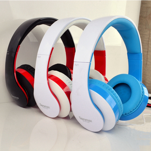senmai ip-168i 3.5mm wired headphones with microphone wired headphones stereo headphones with microphone computer headphones