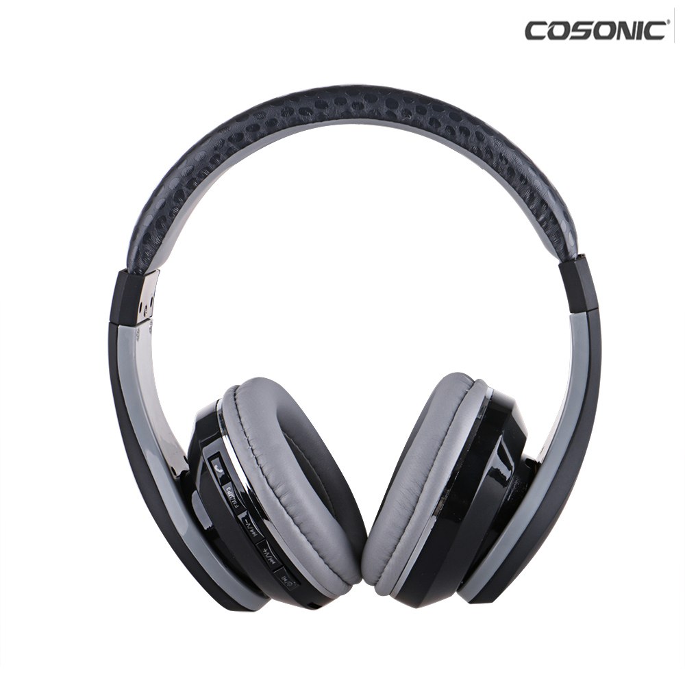 stn-09 wireless bluetooth stereo headset headphone earphone rechargeable bass with mic fm mp3 eq support tf card
