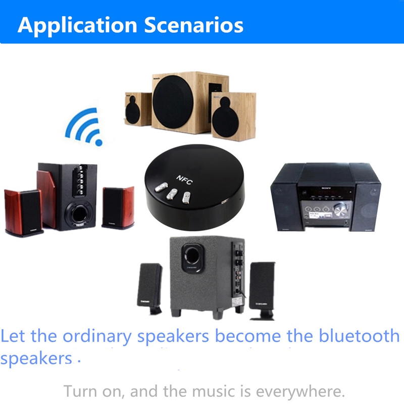 wireless nfc bluetooth 4.0 audio stereo music receiver 3.5mm car aux adapter bluetooth music receiver black color wireless nfc bluetooth 4.0 audio stereo music receiver 3.5mm car aux adapter bluetooth music receiver black color