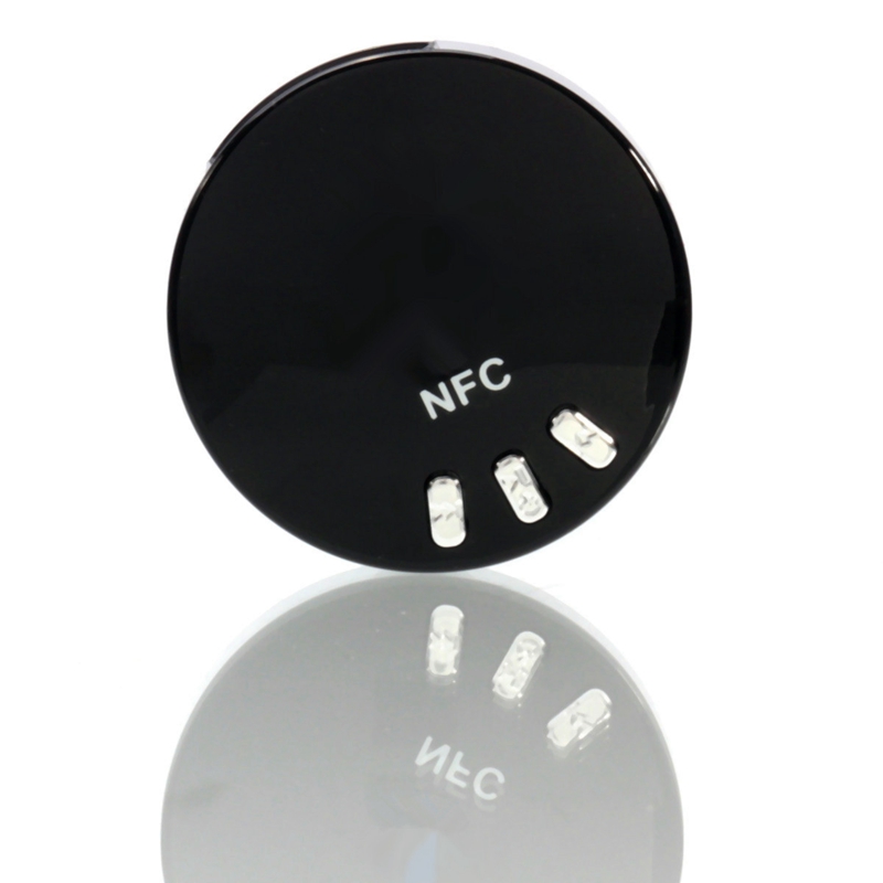 wireless nfc bluetooth 4.0 audio stereo music receiver 3.5mm car aux adapter bluetooth music receiver black color