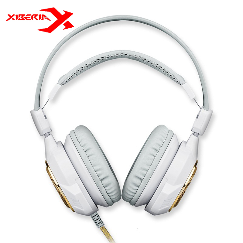xiberia v5 professional fps gaming headset 7.1 channel shine headphone with microphone for lol for cf computer laptop