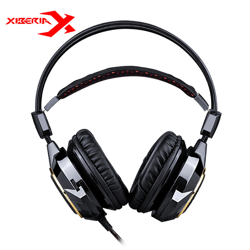 xiberia v5 professional fps gaming headset 7.1 channel shine headphone with microphone for lol for cf computer laptop