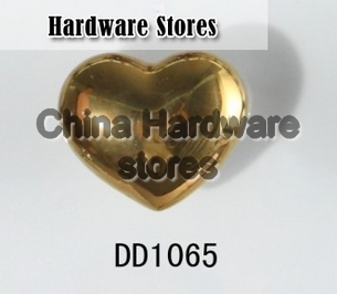 heart shaped ceramic knob gold plated antique furniture knob wardrobe cupboard knobs drawer dresser knobs cabinet pulls DD1065