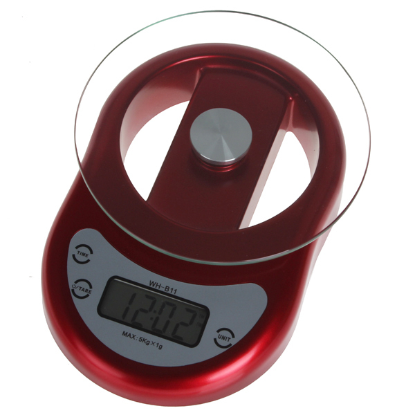 5000g / 2g multifunction large kitchen scale digital electronic weighing scale food weight balance with countdown clock function