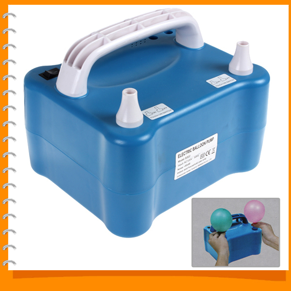 blue electric balloon inflator pump portable household inflatable balloon pump air blower with two nozzles blue electric balloon inflator pump portable household inflatable balloon pump air blower with two nozzles