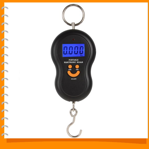 dual accuracy multifunction mini digital hanging scale portable electronic luggage scale weight balance with auto-zero function